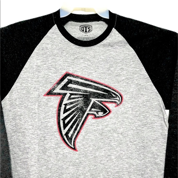 NWT OTS NFL Atlanta Falcons Gray Raglan Tee Sz M - Picture 4 of 7